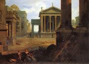 Lemaire, Jean Square in an Ancient City painting